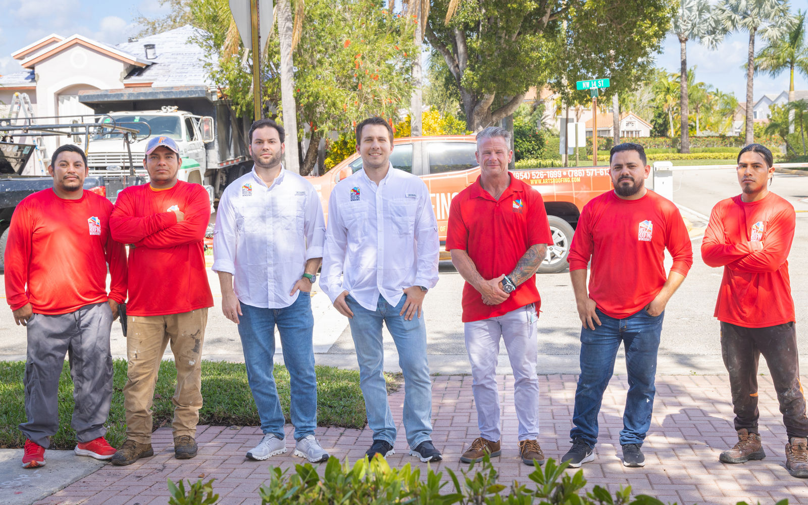 El equipo de Art’s Roofing