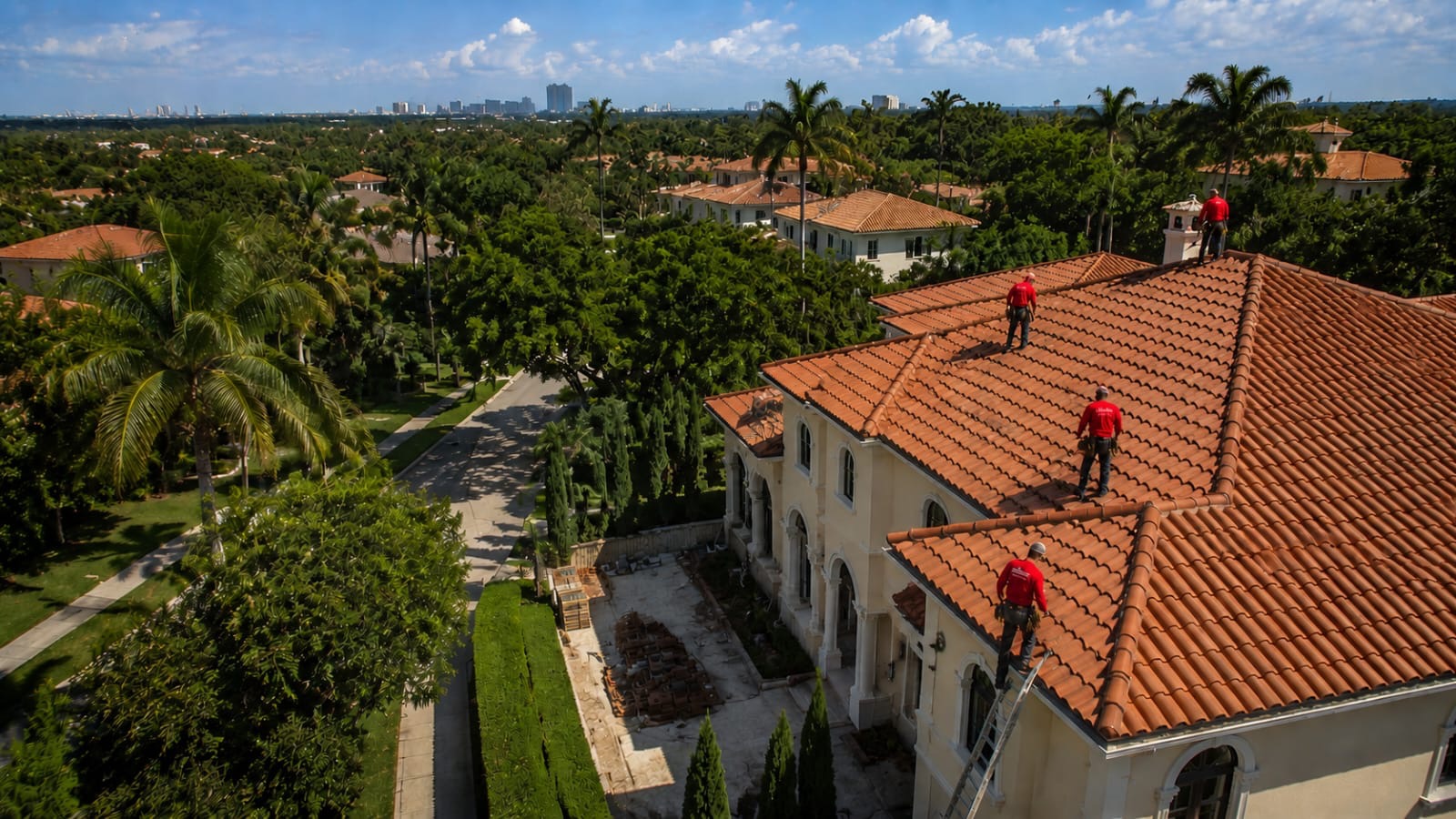 Metal roof installed by Art's Roofing in South Florida